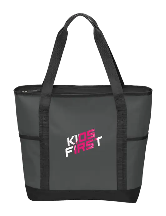 Steel Partners On the Go Charcoal/Black Tote  w/Kids First Logo