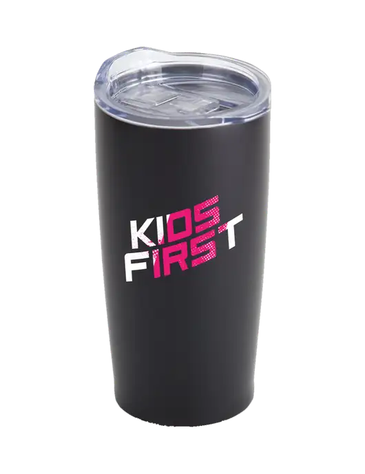 Steel Partners Society Black 20 oz Insulated Tumbler w/Kids First Logo