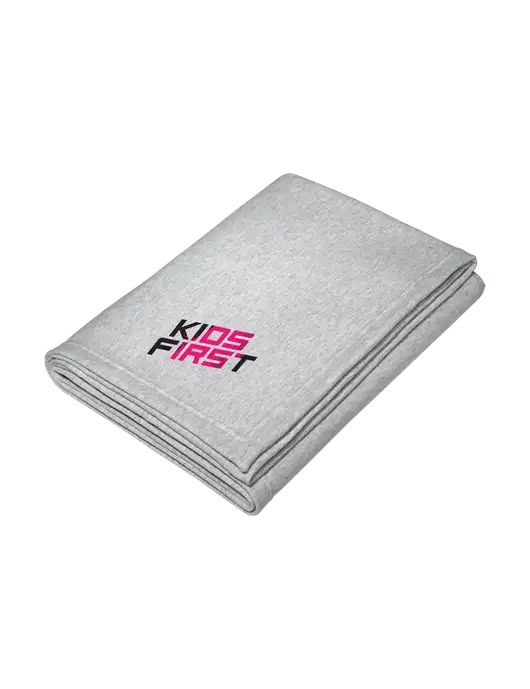 Steel Partners Core Athletic Heather Fleece Sweatshirt Blanket w/Kids First Logo