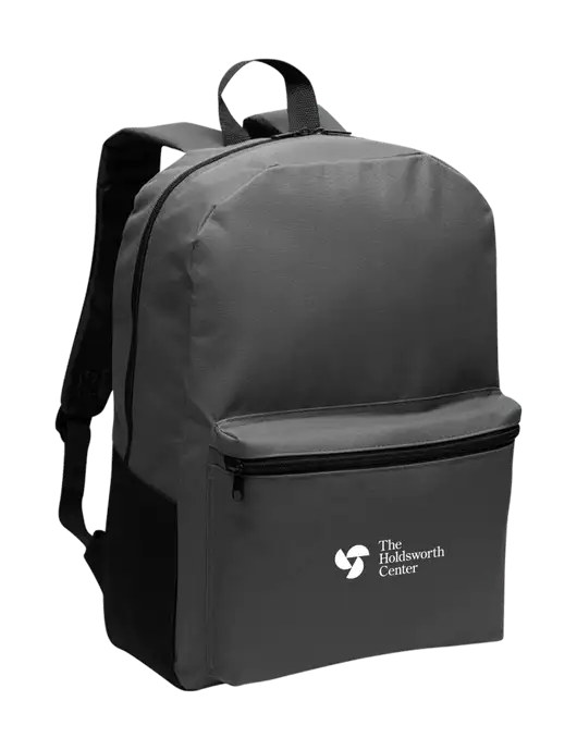 The Holdsworth Center Casual Dark Charcoal Lightweight Laptop Backpack w/Holdsworth Center Logo