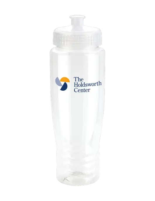 The Holdsworth Center Roam Clear 28 oz Eco-Polyclear™ Bottle with Push Pull Lid w/Holdsworth Center Logo