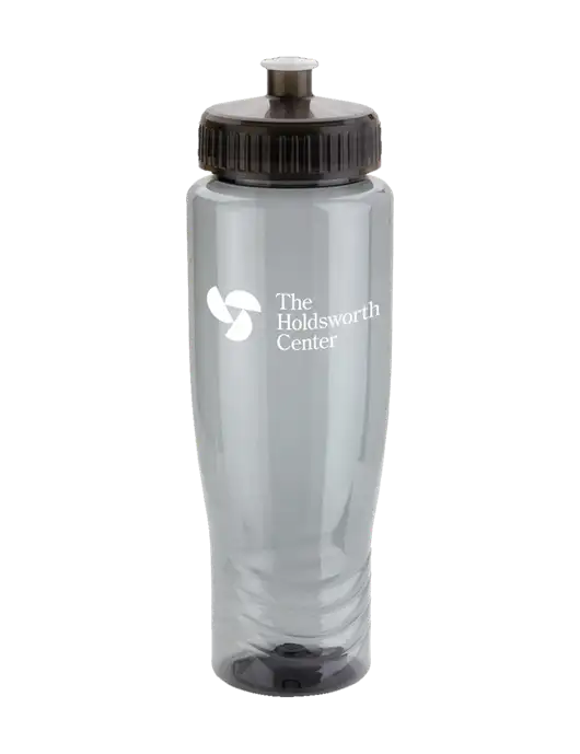 The Holdsworth Center Roam Smoke 28 oz Eco-Polyclear™ Bottle with Push Pull Lid w/Holdsworth Center Logo