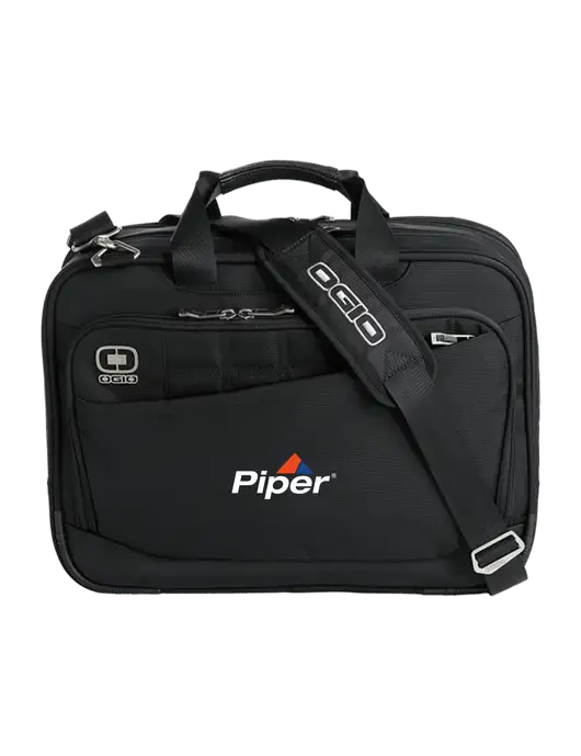 Piper OGIO Black Element Laptop Messenger Bag w/Piper Logo