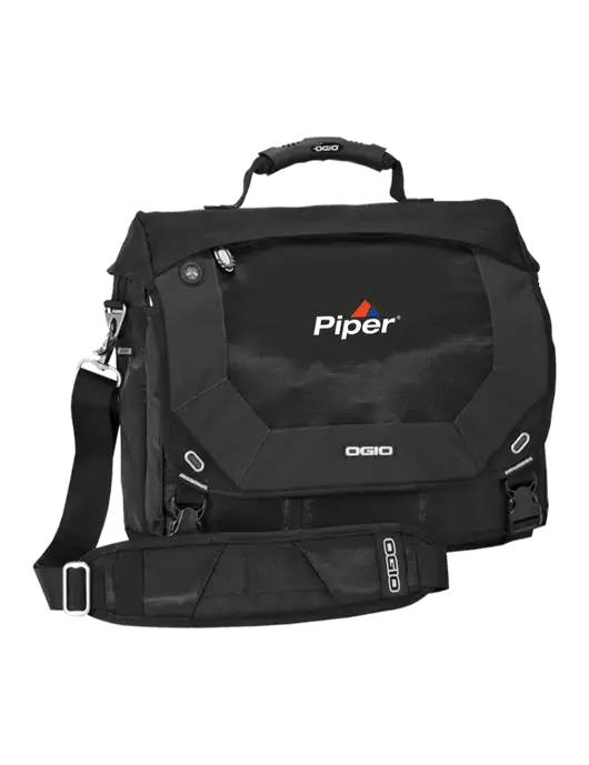 Piper OGIO Black Jack Pack Laptop Messenger Bag
 w/Piper Logo