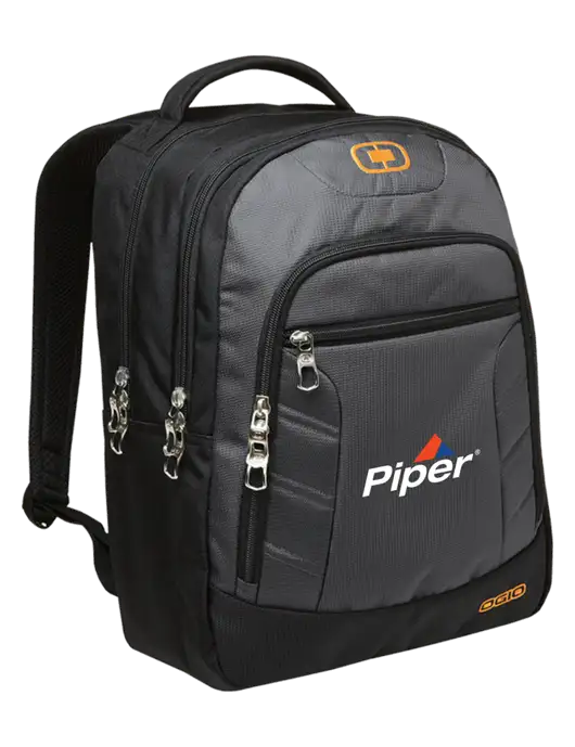 Piper OGIO Diesel Grey/Orange Colton Laptop Backpack
 w/Piper Logo