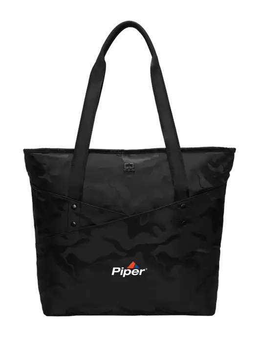 Piper OGIO Black Camo Downtown Tote 
 w/Piper Logo